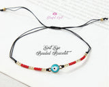 Evil Eye Charm Beaded Bracelets / Anklets.