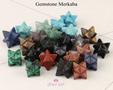 Gemstone Merkaba Star Stones - www.blissfulagate.com