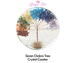 Seven Chakra Crystal Water Charging Coaster