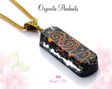 Tourmaline Healing Chakra Orgonite Pendant