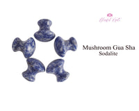 Sodalite Mushroom Gua Sha - www.blissfulagate.com