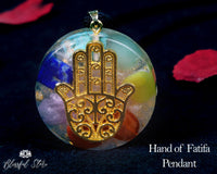 Hand Of Fatima Orgonite Pendant - www.blissfulagate.com