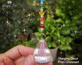 Rainbow Beads Crystal Sun Catcher Diamond Ornament - www.blissfulagate.com