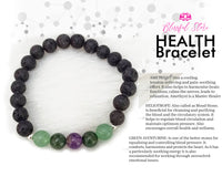 Lave Stones Health Bracelet.