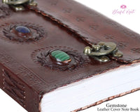 Gemstone Leather Book { Dairy } - www.blissfulagate.com