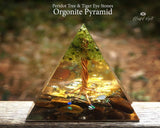 Peridot Tree Orgonite Pyramid - www.blissfulagate.com