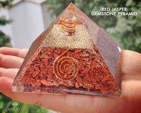 Red Jasper Chakra EMF Pyramids.