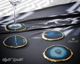 Agate Coaster Dark Blue