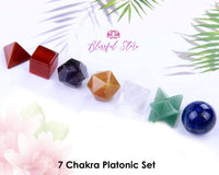 7 Chakra Platonic Set - www.blissfulagate.com