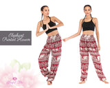 Elephant Harem Pants Cotton Elephant Printed Pants Harem Aladdin Pants Printed Harems