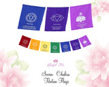 7 Chakra Tibetan Flags - www.blissfulagate.com