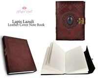 Lapis Lazuli Gemstone Leather Book { Dairy } - www.blissfulagate.com