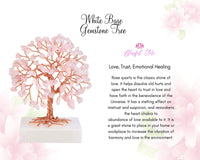 Selenite Base Gemstone Tree