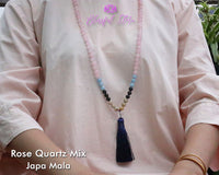 Rose Quartz Mix 108 Beads Japa Mala
