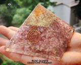 Rose Quartz Chakra EMF Pyramids.