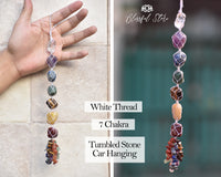 Gemstone Tumbled Stones Hanging Ornaments