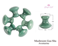 Aventurine Mushroom Gua Sha - www.blissfulagate.com