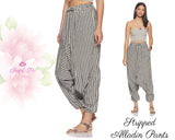 Aladdin Harem Pants Cotton Stripped Pants Harem Stripped Aladdin Pants Printed Harems Boho Pants Line Aladdin Pants