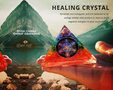 Energy Generator Seven Chakra Crystal Gemstone EMF Pyramids.