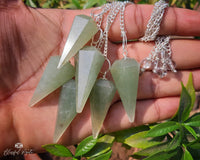 Orgonite Green Aventurine Gemstone Pendulum - www.blissfulagate.com