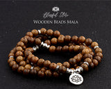 Genuine Wooden 108 Beads Japa Mala With Charm