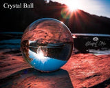 100mm Clear Crystal Gazing Ball - www.blissfulagate.com