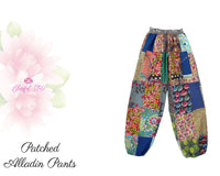 Aladdin Harem Pants Cotton Printed Pants Harem Patch Aladdin Pants Printed Harems Boho Pants Patch Aladdin Pants