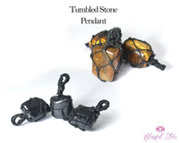 Gemstone Tumble Stone Pendant - www.blissfulagate.com