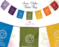 7 Chakra Tibetan Flags - www.blissfulagate.com