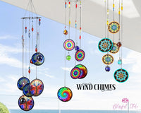 Mandala Wind Chimes - www.blissfulagate.com