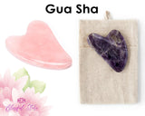 Amethyst Guasha Natural Massaging Stone Tool - www.blissfulagate.com