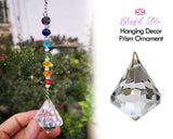 Rainbow Beads Crystal Sun Catcher Diamond Ornament - www.blissfulagate.com