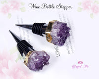 Amethyst Wine Stopper - www.blissfulagate.com