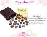 Rose Quartz Rune Stone Set