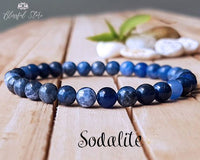 Genuine Sodalite 8 mm beads Bracelet