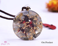 Labradorite Om Orgonite Pendant - www.blissfulagate.com