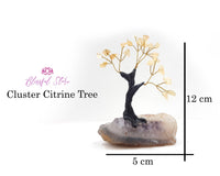 Citrine Gemstone Chipstone Tree Cluster Base. - www.blissfulagate.com