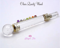 Clear Quartz Chakra Healing Wand - www.blissfulagate.com