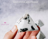 Moonstone Min Pyramid - www.blissfulagate.com