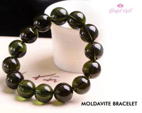 Moldavite Bracelet. - www.blissfulagate.com