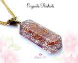 Amethyst Healing Chakra Orgonite Pendant - www.blissfulagate.com