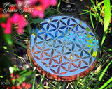 7 Chakra Flower of Life Orgone Water Charging Plate / Coaster