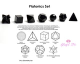 Amethyst Platonic Solids Sacred Geometric Set - www.blissfulagate.com