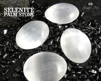 Selenite Palm Stone