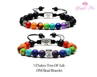 Seven Chakra Om Bracelet