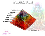 Seven Chakra Orgone Pyramid Copper Reiki Symbol