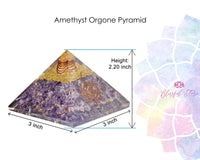 Amethyst Orgone Chakra Pyramid. - www.blissfulagate.com