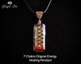 7 Chakra Orgone Healing Pendant - www.blissfulagate.com