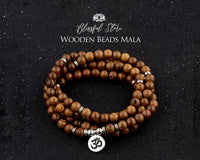 Genuine Wooden 108 Beads Japa Mala With Charm