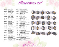 Amethyst Rune Stone Set - www.blissfulagate.com